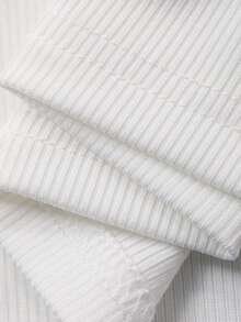 DAZY Women's Summer Casual Vacation Style Scoop Neck Contrast Stitch Binding Fitted Tank Top - White - View 7