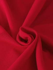 Vestido de punto rojo con lazo elegante y sencillo para bebé niña. Adecuado para fiestas de cumpleaños, fiestas de noche, actuaciones, bodas, bautizos y ceremonias de apertura. Perfecto para primavera y verano. - Rojo - Ver 7