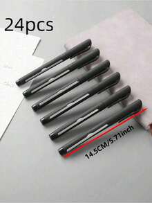 24 Self-Contained Blank Paper Pens, Surprise Exam Memo Pens, Portable And Smooth Writing - Black - View 7
