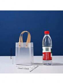 PVC透明手提袋，PP塑料磨砂礼品袋，礼品包装袋，婚礼糖果礼品袋 - 無色 - 查看 8