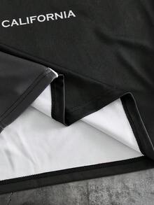 AXEPEAK 男士字母条纹短袖休闲通勤 Polo 衫 - 彩色 - 查看 4