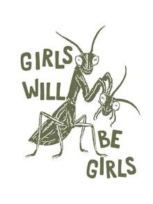 Women's Casual Ant Slogan Print T-Shirt, Summer - White - View 3