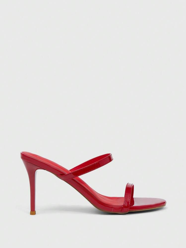 CUCCOO SZL Women's Fashionable Elegant Commuting Red Sexy High Heel Sandals