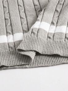 SHEIN Sweter z okrągłym dekoltem w stylu koreańskim dla chłopców, idealny do dojazdów do pracy, szkoły, na co dzień, do sportu, na jesień/zimę - Wielokolorowe - Zobacz 9