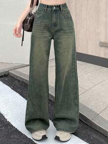 DAZY Women's Loose Casual Distressed Street Style Jeans - Black - View 7