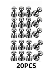 5 10 20 PCS Strong Magnetic Metal Heavy Duty Multi Purpose Black Magnets For Whiteboard Fridge Home Office Organization DIY Crafts Hardware Tools Storage Display Powerful - Black - View 9