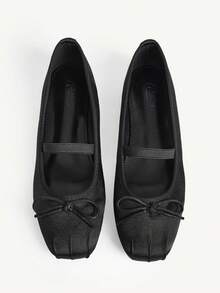 CUCCOO CHICEST Women's Flat Slip-On Shoes, Mesh Embroidery Square Toe Mules, Elegant & Charming Style - Graphite Black - View 1