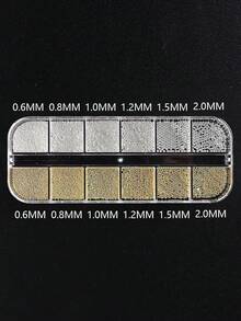 1套磁性美甲笔和12格金属珠，金色银色迷你鱼子酱美甲饰品，磁性凝胶指甲油工具，适用于猫眼宝石美甲DIY，美甲装饰，美甲师沙龙派对日常使用美甲工具套装，美甲配件 - 彩色 - 查看 7