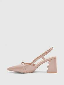 CUCCOO BIZCHIC Damen klassische burgunderrote Spitze Mittlerer Absatz Slip-On Pumps, vielseitig einsetzbar für Pendeln, Date, Party, Urlaub, Hochzeit zu Weihnachten - Babypink - Übersicht 10
