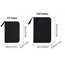 2 hộp đựng bút chì màu 72 lỗ + 120 lỗ, hộp đựng bút chì vẽ gấp gọn di động bằng vải Oxford màu đen, túi đựng đồ dùng học tập đặc biệt dành cho học sinh, túi đựng bút dung tích lớn. - Nhiều màu - Xem 7
