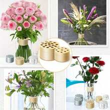Bộ 1/2/4 giá đỡ thân hoa tái sử dụng: Giá đỡ thân hoa xoắn ốc bằng nhựa dùng cho cắm hoa. - Nhiều màu - Xem 3