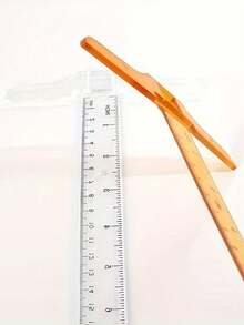 Transparent And Orange T-Square Ruler, A Clear Dual-Sided Measuring Tool Suitable For Drafting And General Layout Tasks - Multicolor - View 5