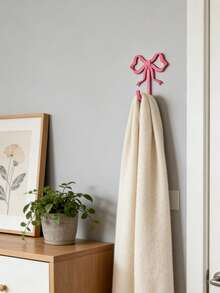 Joivida 1pc/2pcs Decorative Bow Wall Hook, Metal Bowknot Hanger For Entryway, Living Room, Bathroom, Light Luxury Alloy Coat Hook For Closet, Hallway, Bedroom, Key Holder, Towel Hook, Robe Hook, Handbag Hook, Strong And Durable, Elegant Gold/Black Finish, Perfect For Hanging Coats, Hats, Scarves, Keys, Bags, Towels, Adds A Touch Of Elegance To Any Space - Multicolor - View 3