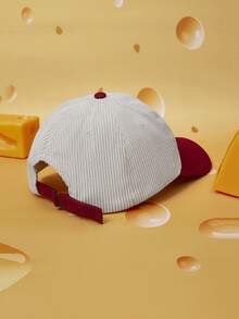 TOM & JERRY X SHEIN 女士棒球帽 - 紅白色 - 查看 3