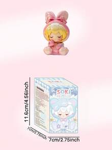 POKOJA LAND Blind Box (Non-Plush Filling), Blind Box Character Set - Happy Park Animal Theme High-Quality Collectible Toy | Ideal Surprise Gift For Family And Friends | Cute Decorative Collectible Toy, 8 Regular Models + 1 Hidden Model,Suitable As Gift For Friends - Tide play blind box - View 5