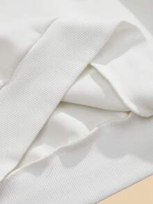 Anewsta Women's Modern Street Style Energetic Leopard Print Beaded Crew Neck Pullover Sweatshirt, Spring - Apricot - View 16