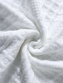 EGENSIO Men's Striped Short Sleeve Casual Textured Jacquard Ribbed Polo Shirt Men Golf Shirt - White - View 6