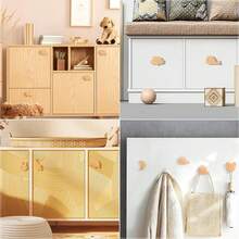 1pc Solid Wood Animal Drawer Pulls, Modern Woodland Animal Wooden Cabinet Knobs,Furniture, Dresser, Wardrobe – Natural Beech Finish - Multicolor - View 6