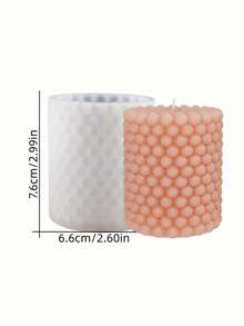 3D Silicone Candle Mold Cylindrical Bubble Round Ball Scented Aromatherapy Plaster Candle Mould DIY Cake Handmade Making Mold - Multicolor - View 9
