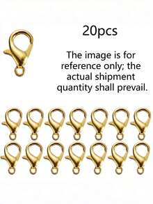 5/20/60 件套高级珠宝扣环及配件套装，适用于 DIY 手链项链制作，专业工艺用品，成人爱好者礼物之选，金属配件 - 均碼 - 查看 14