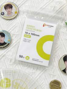 SHEIN Basic living 50/100 Pcs Clear Card Sleeves, 2.75" X 4" (7x100mm) For Mini Cards, Kpop Photocards & Trading Cards For Office Staff And Students Back To School Fall Decor,Christmas Decorations Halloween Decor Living Room Decor Wall Decor, Bedroom Curtains, Key Holder Storage Containers Storage Box,Fall Decor,Christmas Decorations Boys Backpack, Halloween, Backpack School. Clear Backpack, School, Halloween Costume. - Multicolor - View 5