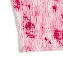 GlowEve New Square Collar Short Sleeve Woven Bowknot Tie Elegant Cute Versatile Fitted Women Blouse - Multicolor - View 4