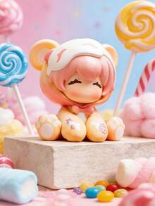 POKOJA LAND Blind Box (Non-Plush Filling), Blind Box Character Set - Happy Park Animal Theme High-Quality Collectible Toy | Ideal Surprise Gift For Family And Friends | Cute Decorative Collectible Toy, 8 Regular Models + 1 Hidden Model,Suitable As Gift For Friends - Tide play blind box - View 4