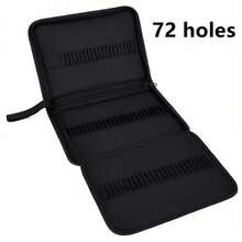 2 hộp đựng bút chì màu 72 lỗ + 120 lỗ, hộp đựng bút chì vẽ gấp gọn di động bằng vải Oxford màu đen, túi đựng đồ dùng học tập đặc biệt dành cho học sinh, túi đựng bút dung tích lớn. - Nhiều màu - Xem 3