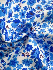 SHEIN Teen Girl Ditsy Floral Bikini Set, Vacation Beach - Multicolor - View 5