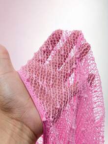 Amplova Women's Romantic Pink Beach Starfish Bikini With Sheer Cover-Up Set - Pink - View 8