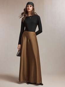 BizChic 2026 Spring New Black Backless Bow Hollow Design Off-Shoulder Fashionable Minimalist Daily Wear, Layerable, Versatile Women T-Shirt Knit Top, Chic, Elegant For Party, Urban Commute, Workplace