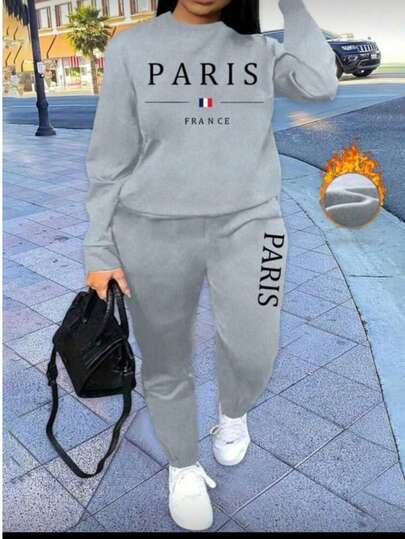 CONJUNTO PANTS Y SUDADERA COBNN MUJER ESTAMPADO PARA GYM O ACTIVIDADES AL AIRE LIBRE COMODO Y FRESCO SIN OLOR