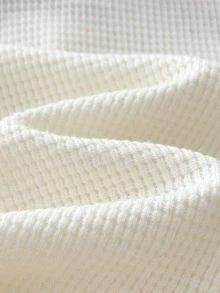 Cozy Pixies 男婴卡通熊图案 Polo 领短袖半拉链套头衫