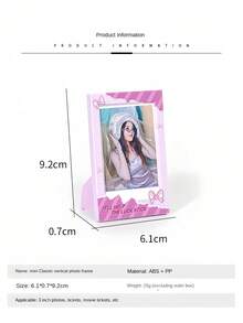2个/5个彩色迷你3英寸相框(2x3英寸),适用于3英寸胶片的迷你相框,小型胶片相框照片架,钱包大小相框,适用于家庭和办公室桌面展示(5种颜色) - 彩色 - 查看 4
