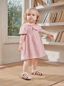 Cozy Pixies 1 Par de Sandálias Rasteiras Confortáveis com Laço Rosa Elegante Estilo Princesa para Meninas, Versáteis para o Verão - Rosa - Ver 3