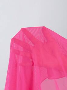 SHEIN Teen Girls White Floral Print Ruched Waist One-Piece Swimsuit With Skirt, Casual Beach Vacation Swimwear Set, Spring/Summer