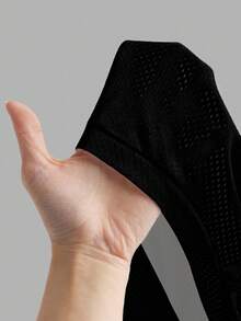 SHEIN CURVE+ 大码女式休闲简约粉色蝴蝶结装饰网纱V领迷你连衣裙，适合外出和返校穿着，时尚返校连衣裙/2026/新年 - 黑色 - 查看 5