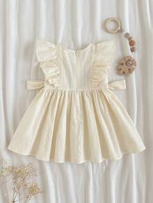 Loomiva 女婴碎花圆领荷叶边下摆收腰连衣裙 - 彩色 - 查看 7