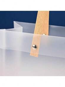 PVC透明手提袋，PP塑料磨砂礼品袋，礼品包装袋，婚礼糖果礼品袋 - 無色 - 查看 7