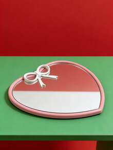 Joivida 1pc Heart-Shaped Butterfly Heart-Shaped Mirror, Student Dormitory Dressing Mirror, Heart-Shaped Small Gift Mirror, Suitable For Bedrooms, Living Rooms, Foyer And Bathroom, Ideal Valentine's Day Gift - Multicolor - View 4