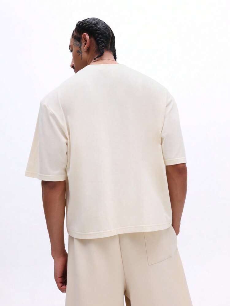 T-shirt girocollo con stampa del logo