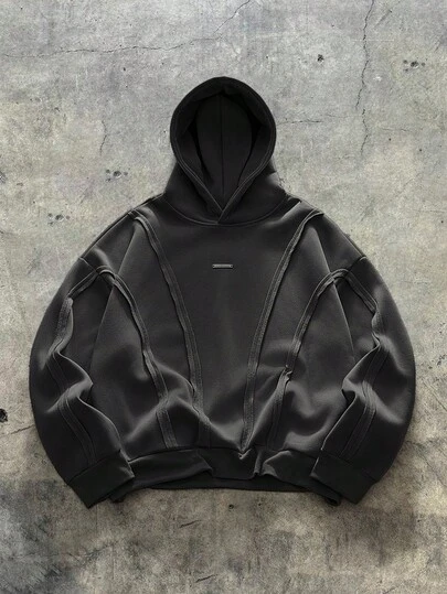 AXEPEAK 休闲连体衣，采用解构式弧形拼接设计