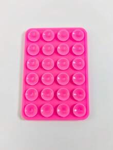 1个手机硅胶吸盘，带24个方形吸盘，双面硅胶吸盘手机支架，适用于手机壳、自拍、视频等多种场景。