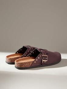 Solecia 女士平底鞋 - 紫紅色 - 查看 4