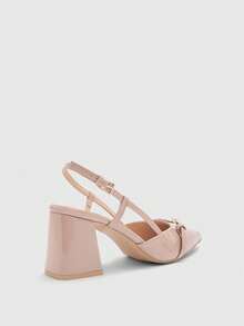 CUCCOO BIZCHIC Damen klassische burgunderrote Spitze Mittlerer Absatz Slip-On Pumps, vielseitig einsetzbar für Pendeln, Date, Party, Urlaub, Hochzeit zu Weihnachten - Babypink - Übersicht 9