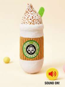 PETSIN Dog Toy Milk Tea Cup Shaped Pet Squeaking Sound Toy, Suitable For Small And Large Dogs To Clean Teeth, Small Dogs To Chew Sound Toy, Pet Supplies - Multicolor - View 1