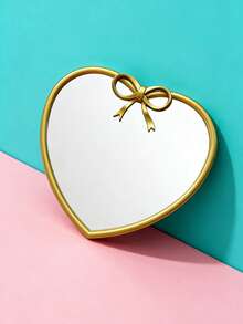 Joivida 1pc Heart-Shaped Butterfly Heart-Shaped Mirror, Student Dormitory Dressing Mirror, Heart-Shaped Small Gift Mirror, Suitable For Bedrooms, Living Rooms, Foyer And Bathroom, Ideal Valentine's Day Gift - Multicolor - View 3