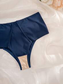 NudeFit 3pcs Women's Solid Color Comfortable Bikini Briefs - Multicolor - View 3