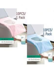 10pcs/20pcs Disposable Toilet Seat Covers, 10pcs/Pack, Individually Wrapped, Paper Material, Portable Hygienic Waterproof Toilet Pad, Extended Coverage Area, Suitable For Hotels, Public Places, Travel, Leisure Clubs And Home Use, Bathroom Decor, Autumn Decor - Multicolor - View 13