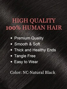 4PCS With 8 Clips Straight Clip In Hair Extensions 100% Real Human Hair Color NC# Natural Color 12-18 Inch Double Weft Invisible Clip Hair Extensions Remy Natural Human Hair For Women Girls Daily Full HeadUse Winter Christmas Halloween Costumes Autumn Outfits Women Fall Outfits